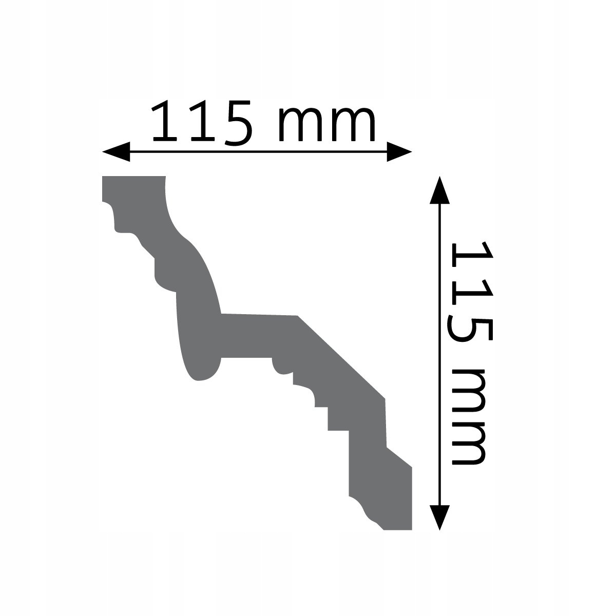 BIAŁA Listwa sufitowa DO MALOWANIA Creativa LGZ-06 Marka Creativa by Cezar
