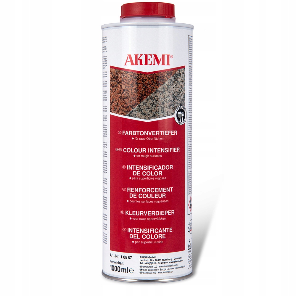 Akemi Impregnační Mokrý Kámen Prohlubovač Zesilovač Barvy Žula 1 L