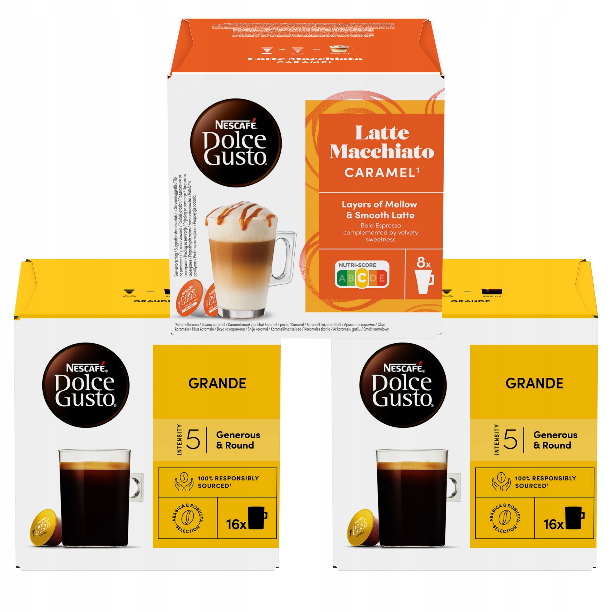 Kapsułki Dolce Gusto Latte Macchiato Caramel 1+2