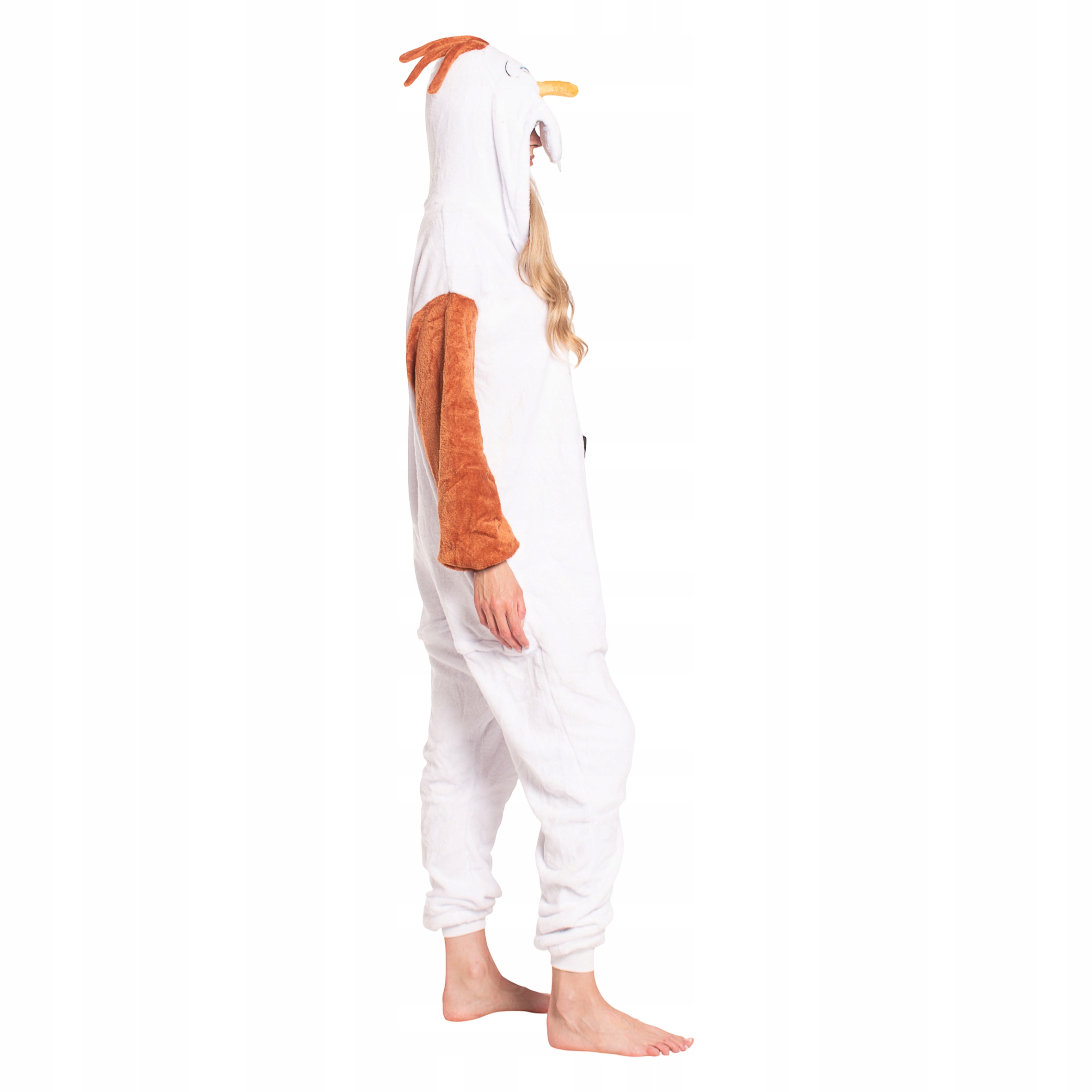 Dámské pyžamo kombinéza Kigurumi kostým Onesie Sněhulák Olaf 175-185 cm XL