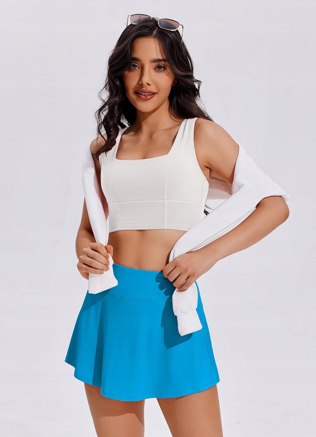 SPÓDNICZKI TENISOWE DLA KOBIET PLISOWANE LEKKIE SPÓDNICZKI SPORTOWE Rozmiar M