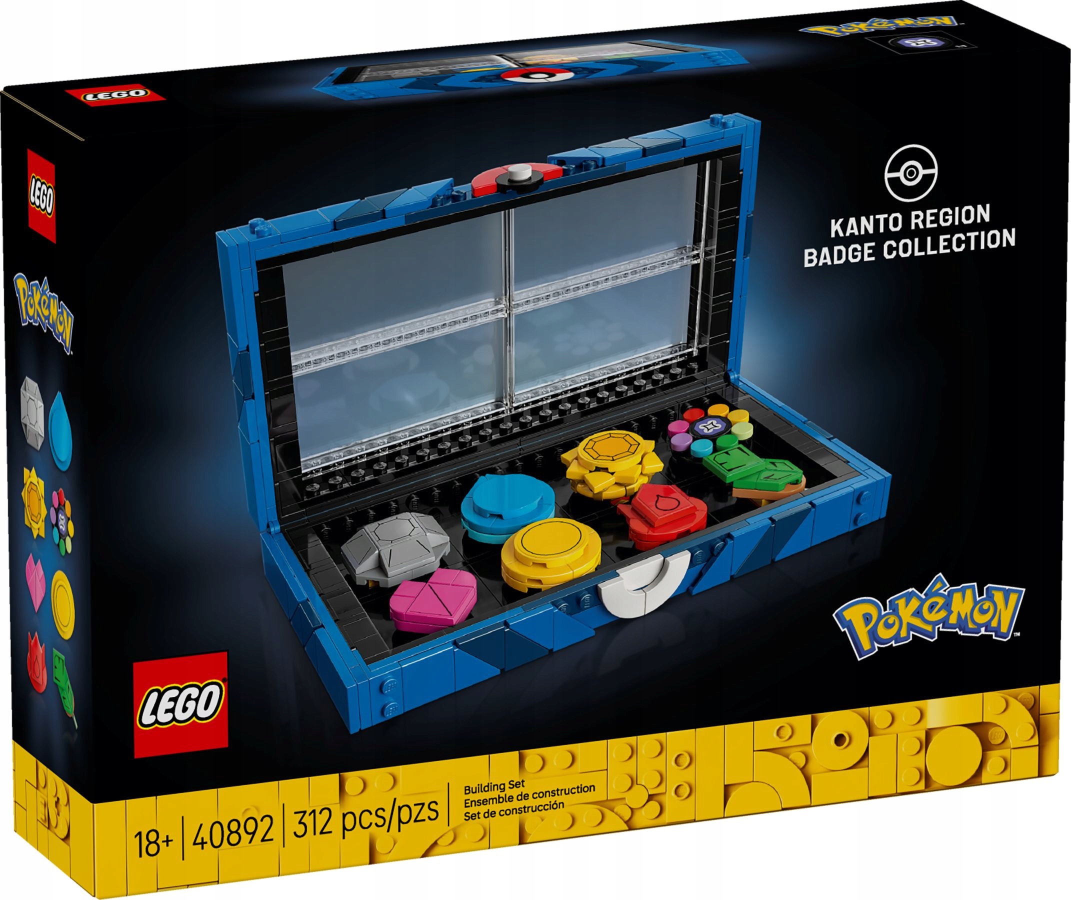 40892 Lego Pokemon Kolekcja odznak z regionu Kanto