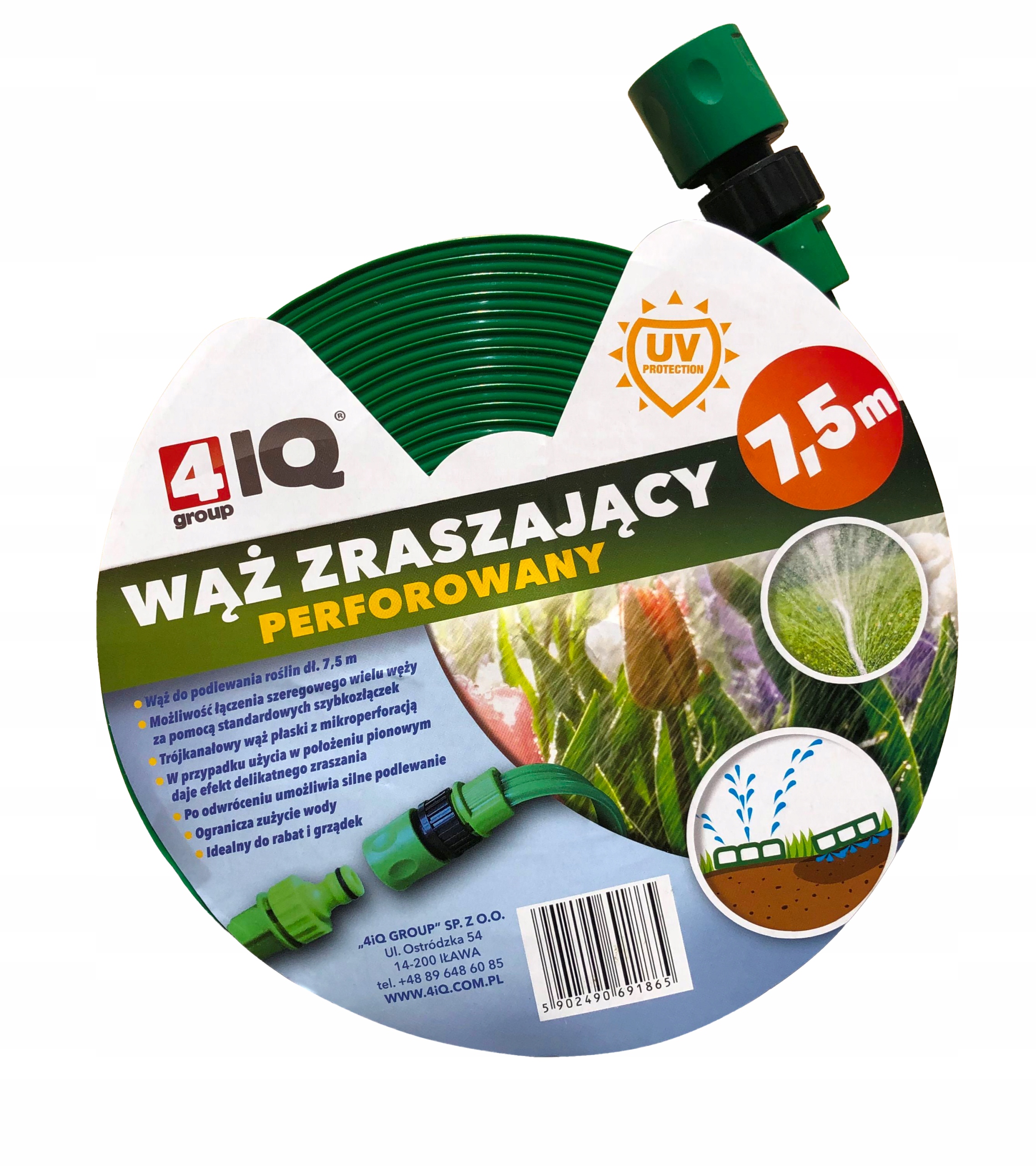 

Długi Wąż kroplujący zraszający perforowany 7,5 m
