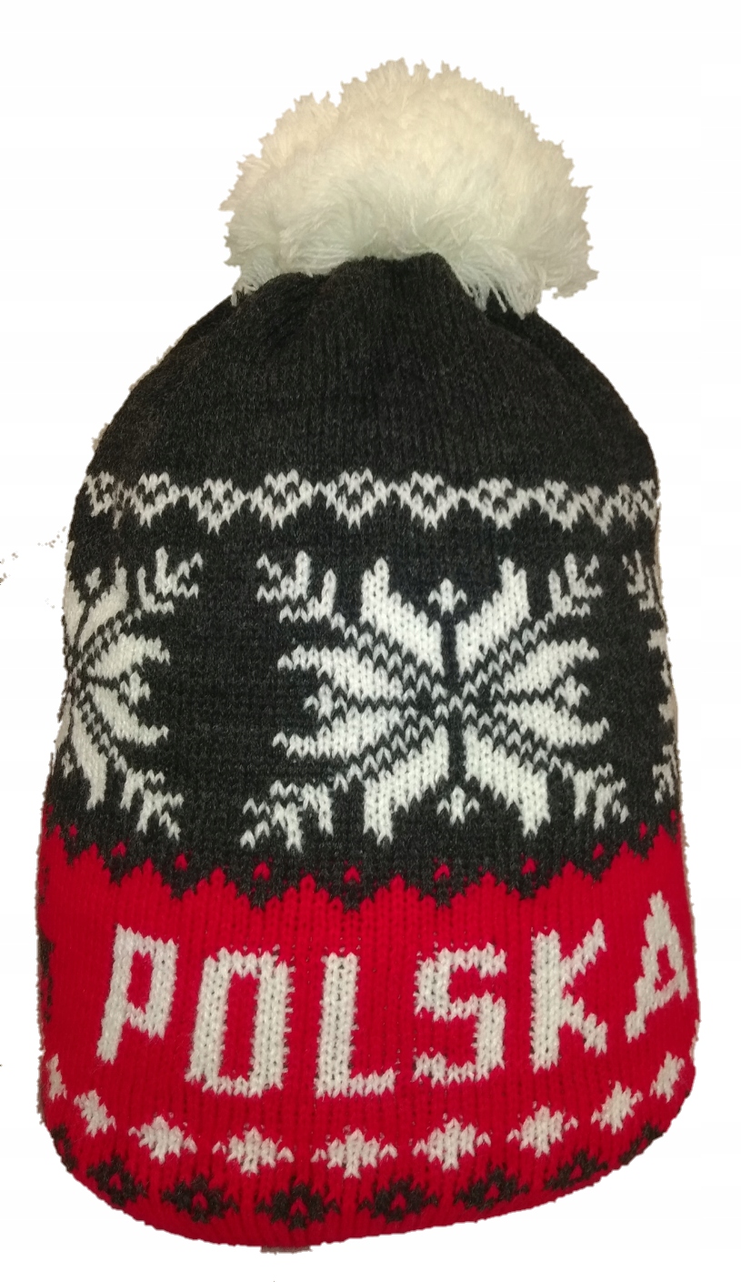 

Czapka Ciepła Akryl Zimowa Polska Patriotyczna