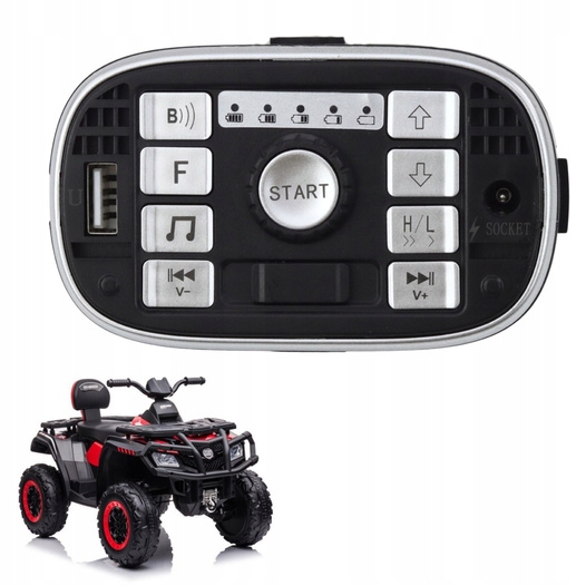 Panel Muzyczny do Pojazdu na Akumulator S615 24V