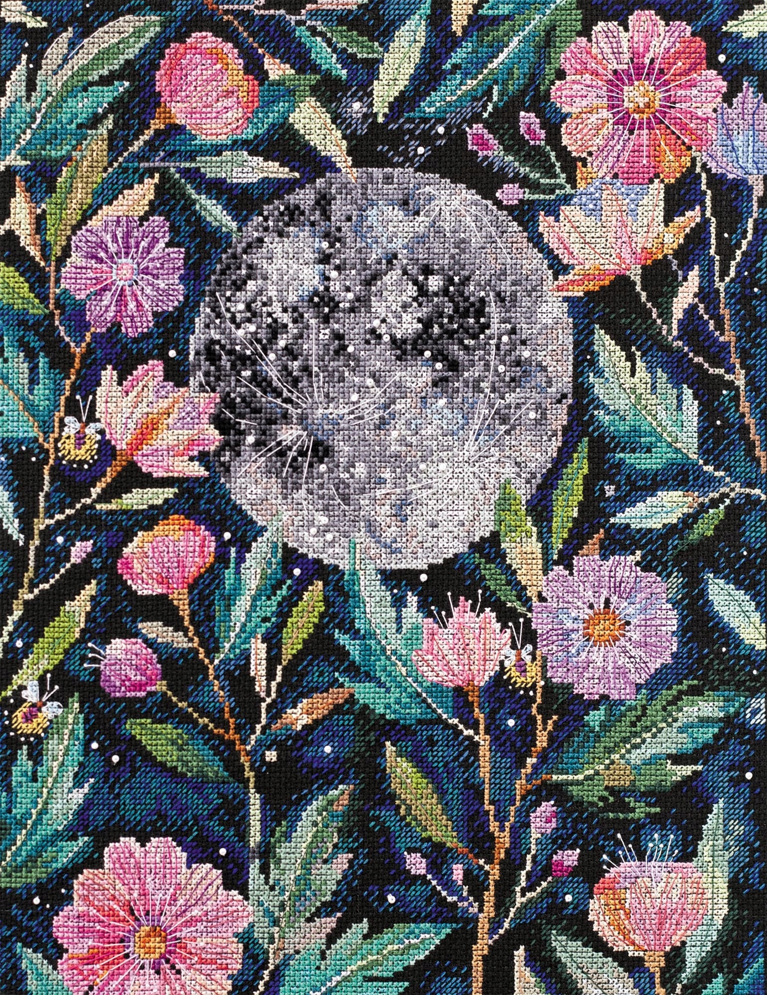 Sada křížkového stehu "Moon secrets" vyšívací sada Diy