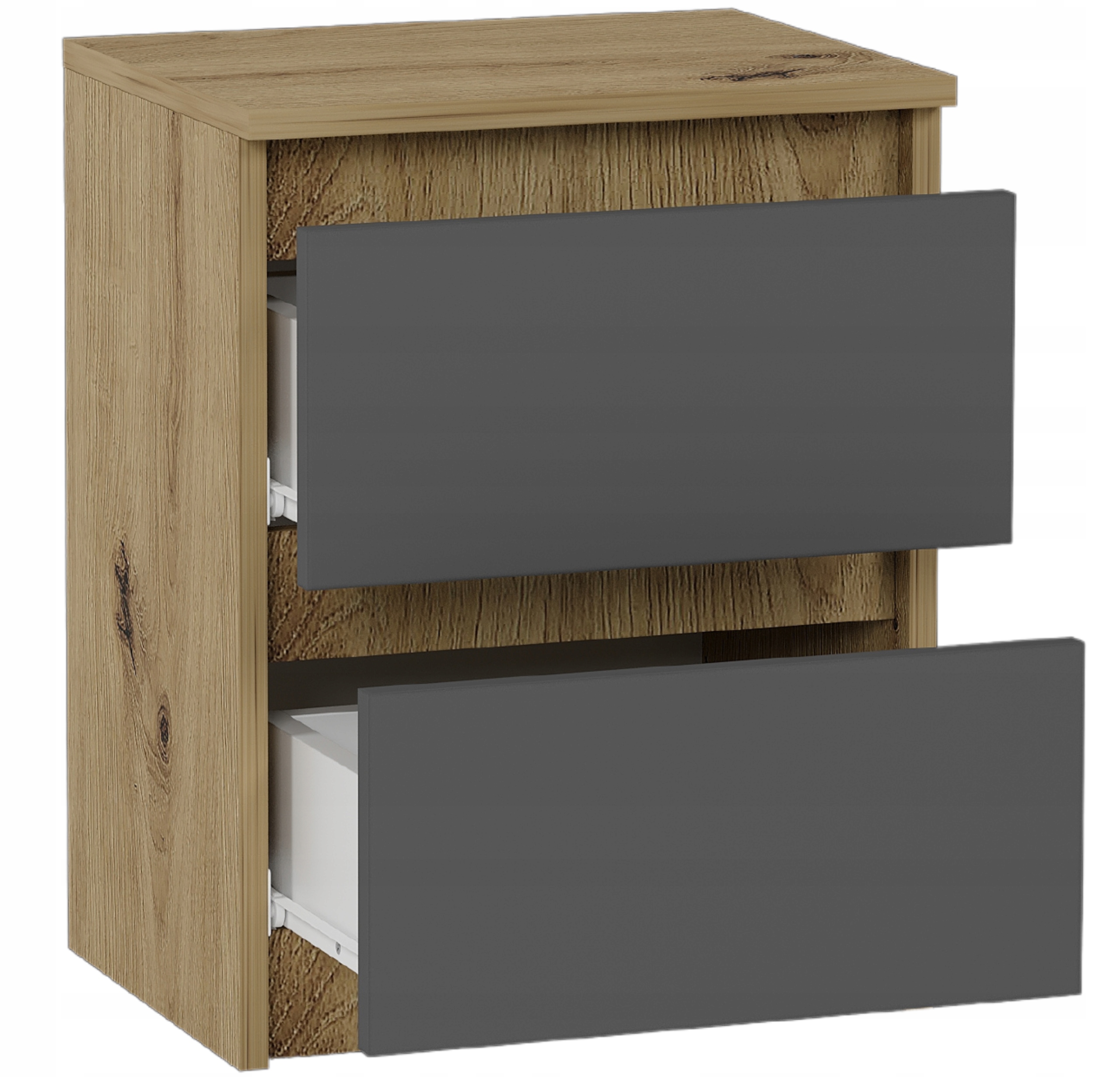 Szafka nocna komoda stolik 40cm R-2 ARTISAN MIX ANTRACYT