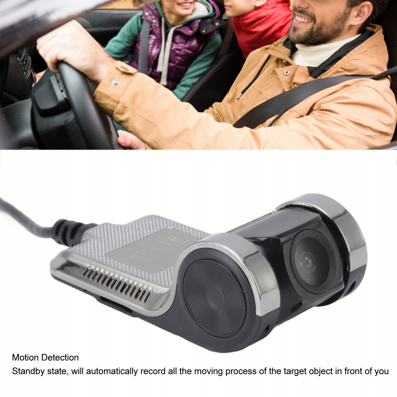 HD automobilinė kamera su naktiniu matymu ir cikliniu įrašymu M6