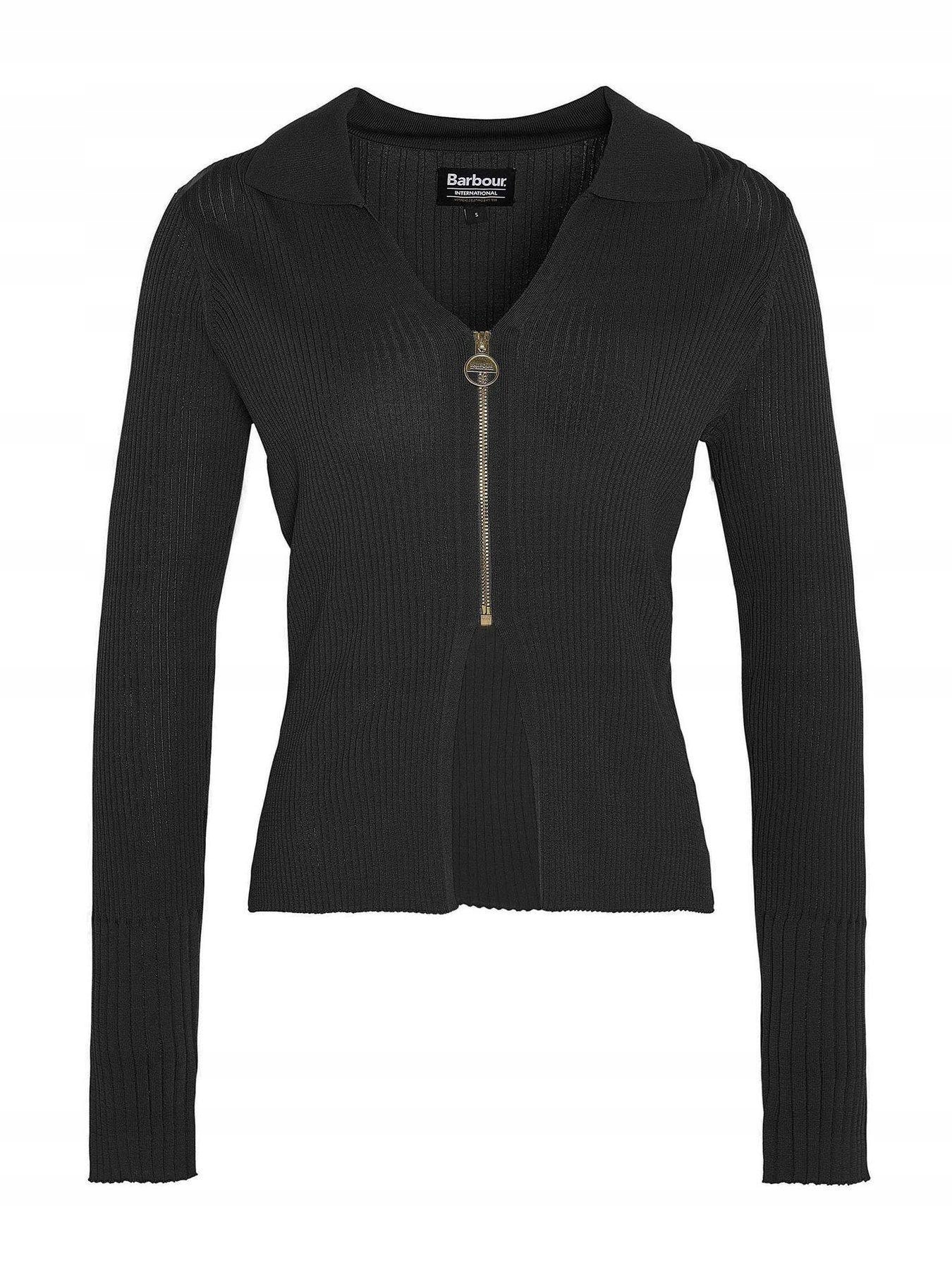 Barbour Pruhovaný Svetr Na Zip 34