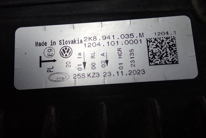 VW CADDY FULL LED 20- reflektor bal lámpa bal 2K8941035M