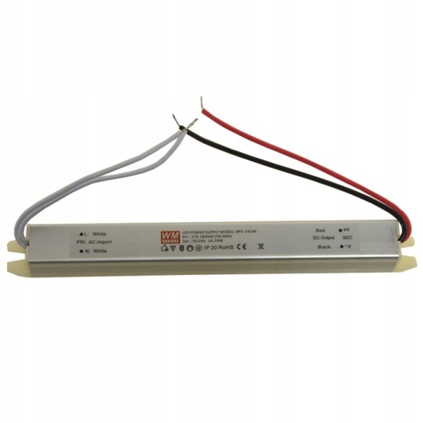 

Zasilacz 24V 24W 1A ultra slim montażowy taśm Led