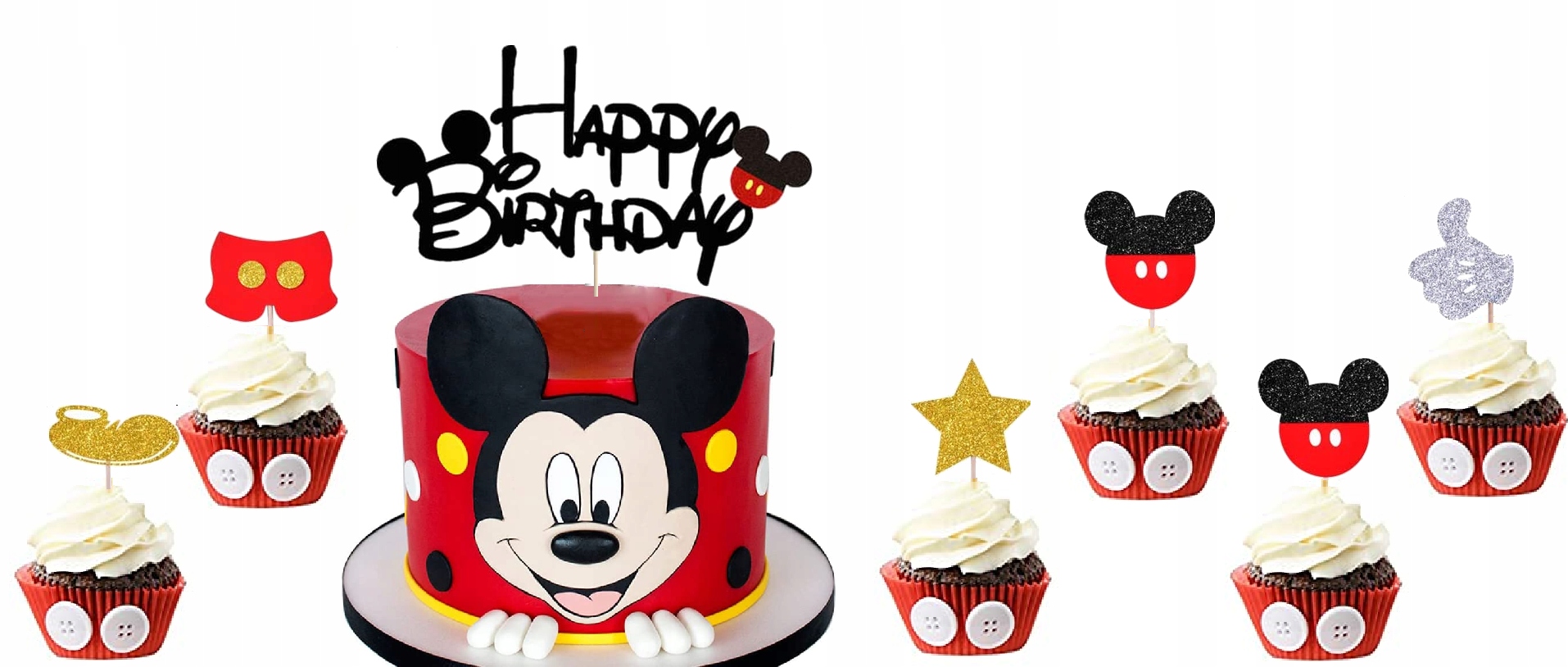 PIKERY do babeczek muffinek myszka MIKI BOY Marka inna