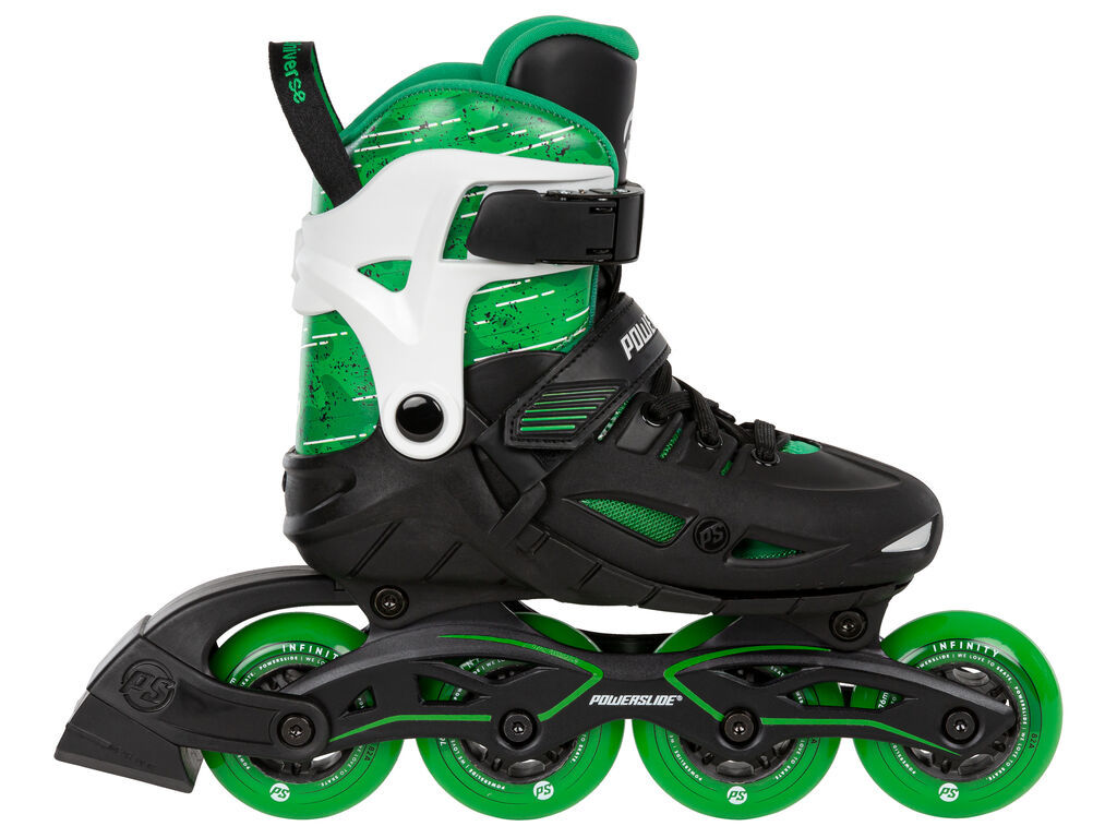 Powerslide Dětské kolečkové brusle Powerslide Phuzion Universe 4W Green, 37