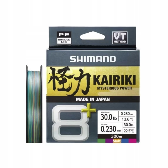 Shimano Kairiki 8+ 0,23mm 22,50kg 300m MultiColor