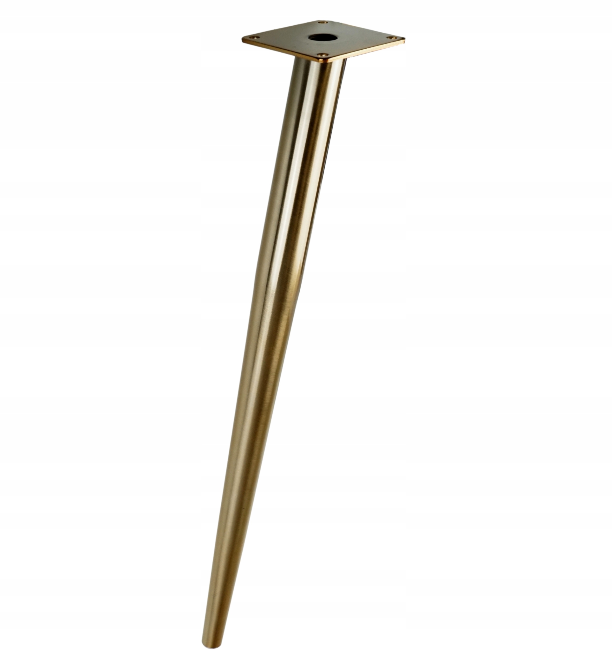 

Noga stalowa skośna 45 cm blacha, złoty antyczny