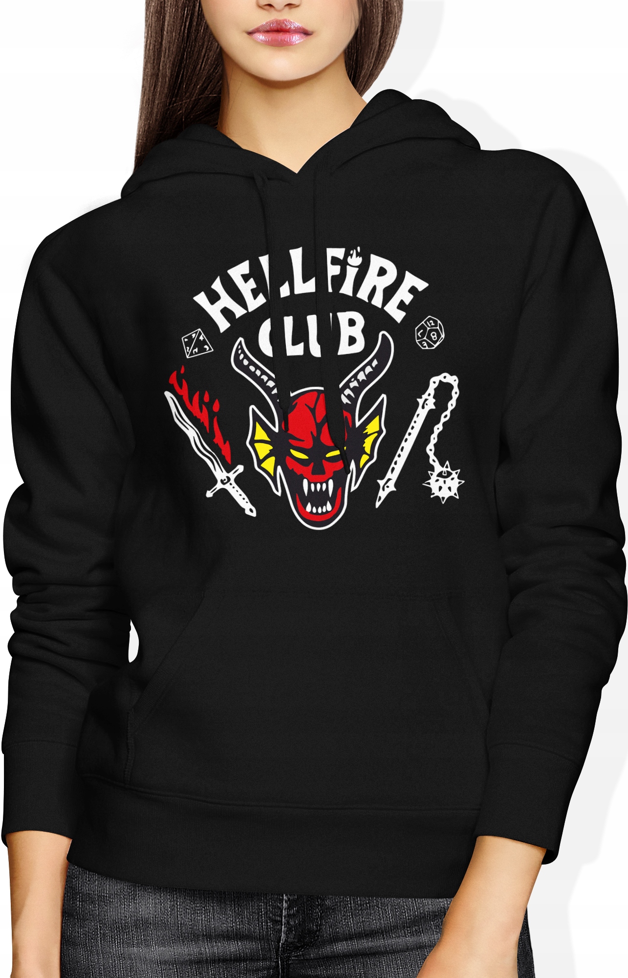 

Stranger Things Hellfire Club 4 Bluza Damska Roz M