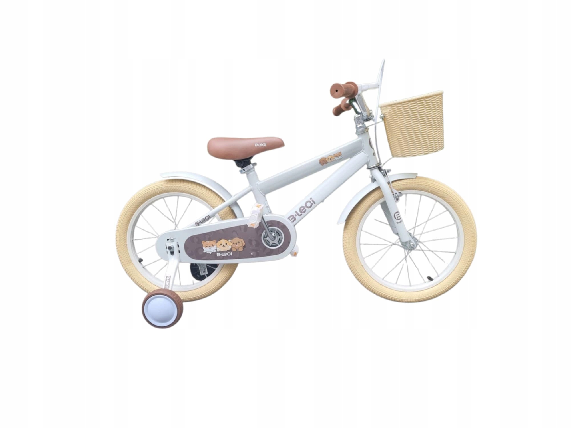 Rower dziecięcy różowy 16 cali dziewczęcy z koszykiem