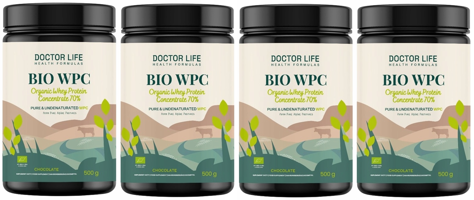 Doctor Life Whey Protein Bio Wpc Grass Fed Chocolate 500 g. Bílkoviny