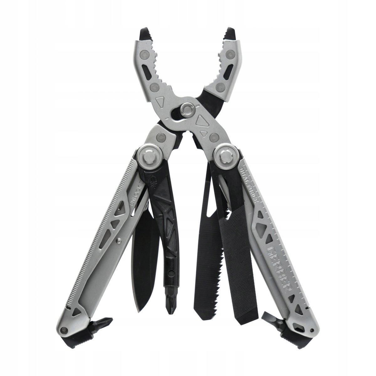 Multitool Gerber Dual Force kleště s bity nůž pila pouzdro 30-001613