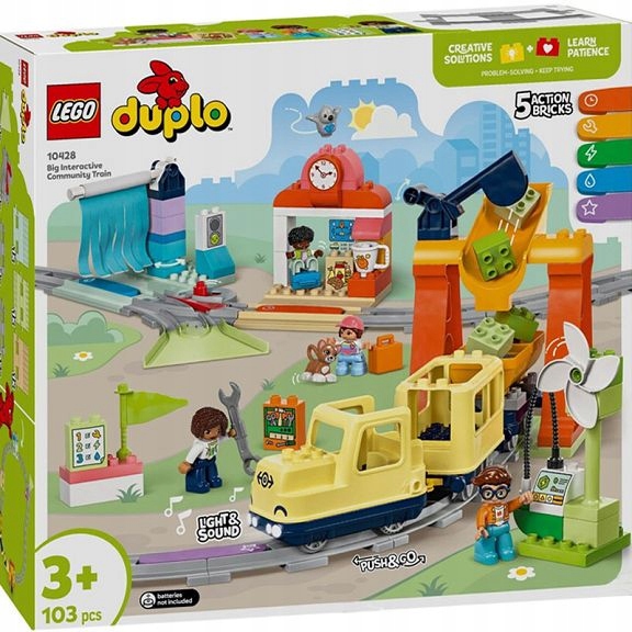 Lego Duplo Town Velký interaktivní městský vlak 10428