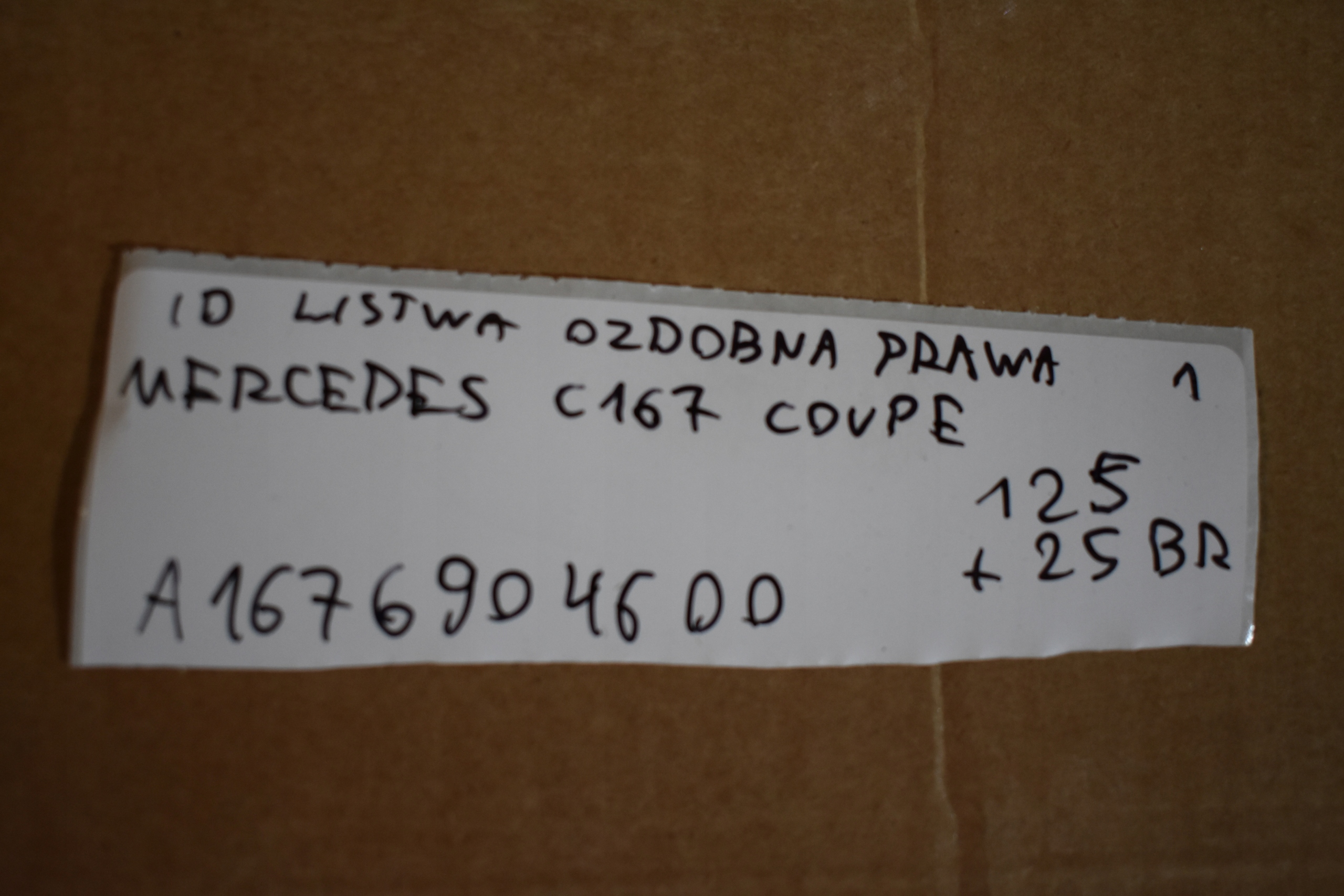IDEALNA decorative trim right MERCEDES C167 COUPE 1