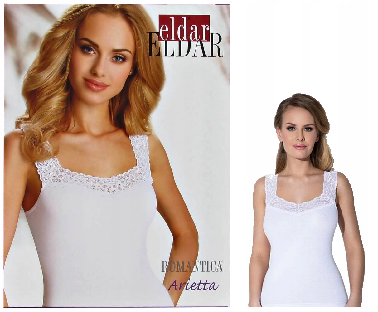 

Eldar Biała Koszulka z koronką Arietta r.XXL