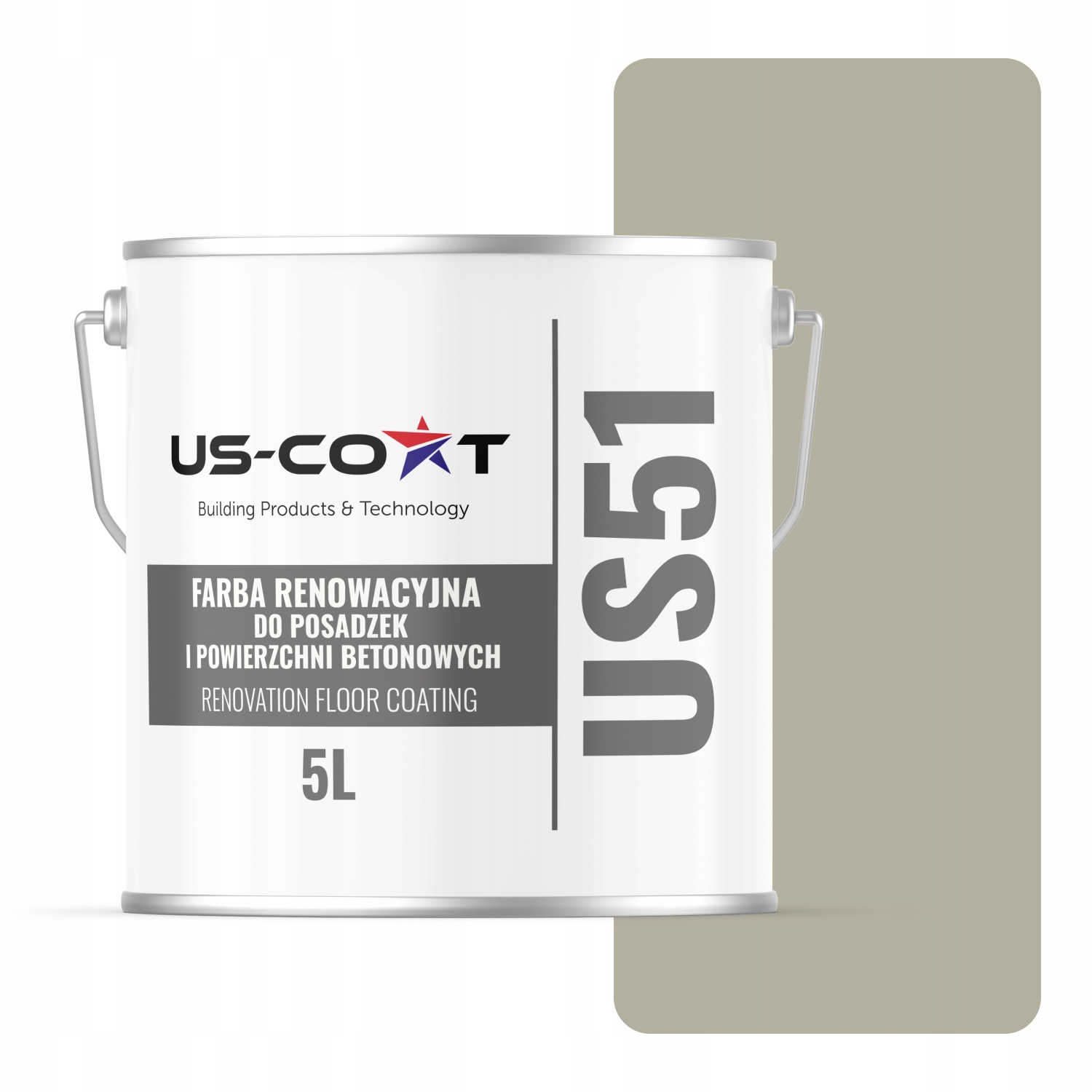 Farba Na Renováciu Betónových Podláh Garáže Šedá Béžová RAL7032 Lesk 5 L
