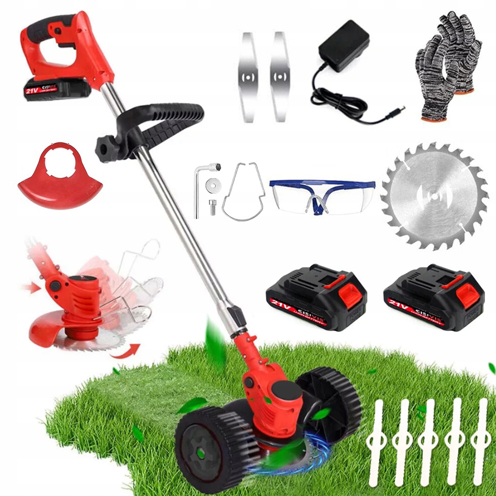 Aku Vyžínač Křovinořez Elektrický Vyžínač 2XAKU Zastřihovač Trávy