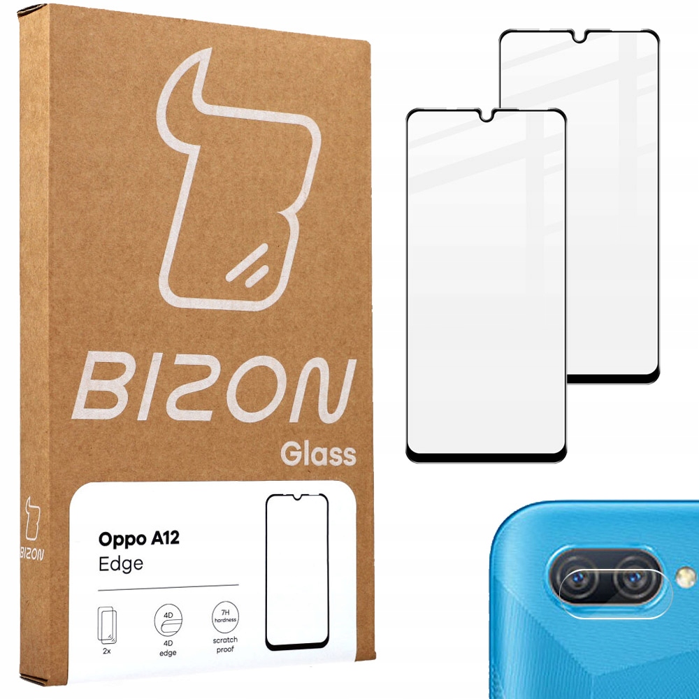 

Szkło hartowane do Oppo A12, Bizon Glass Edge