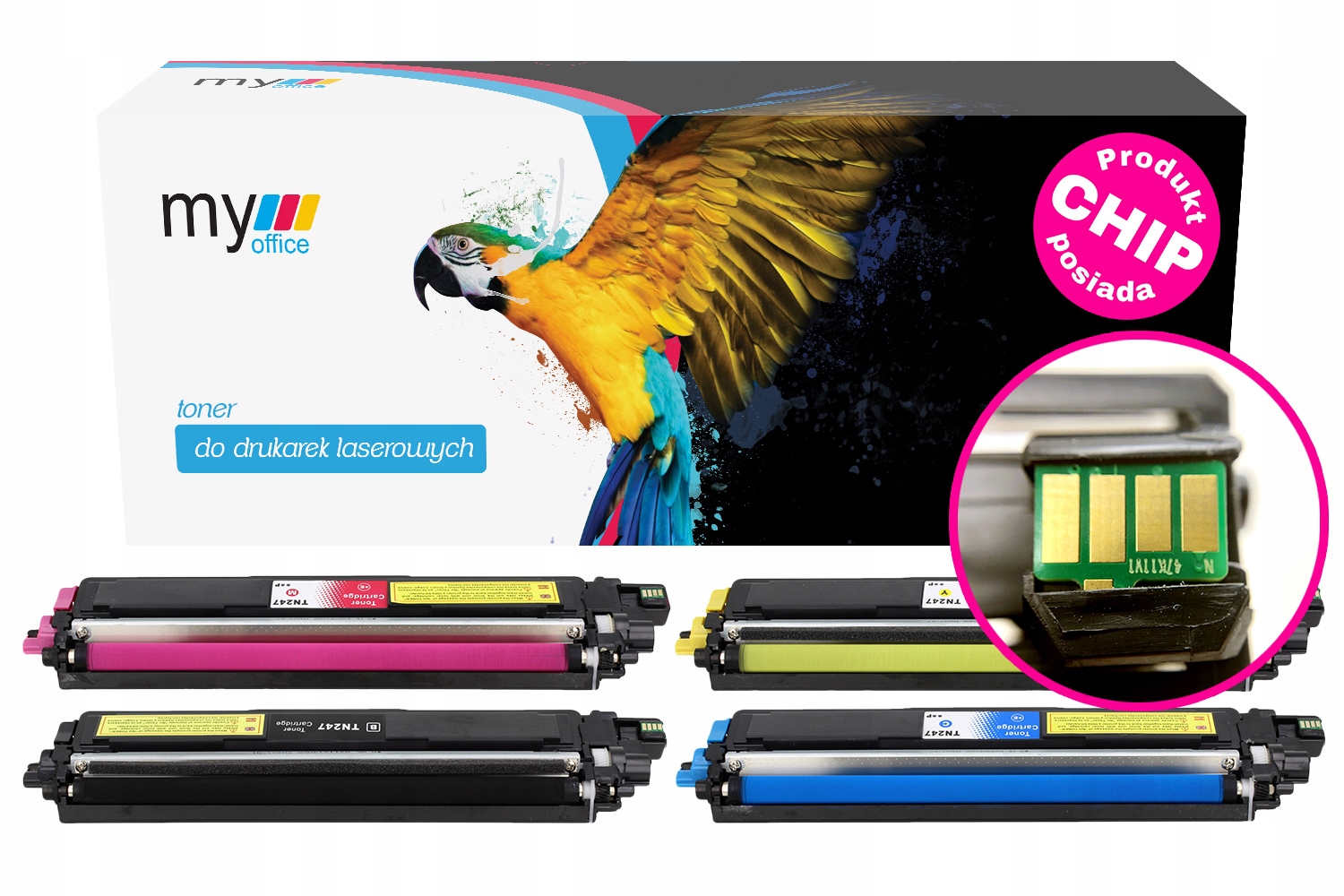 

4x tonery Cmyk z Chip do DCP-L3510CDW MFC-L3730CDN