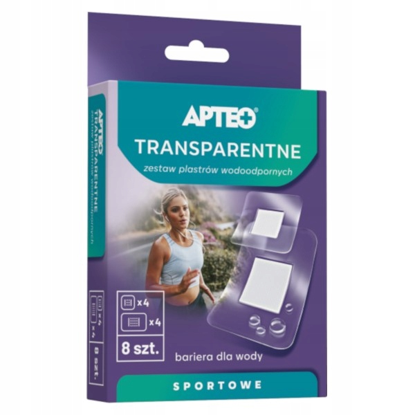 

Transparentne zestaw plastrów wodoodpornych Apteo