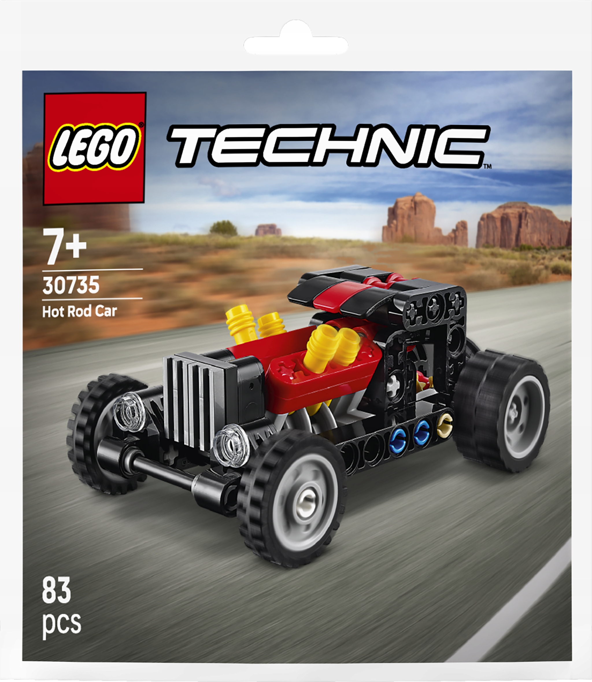 Mały zestaw klocków Lego Technic 30735 Hot rod samochód auto 83 elementy