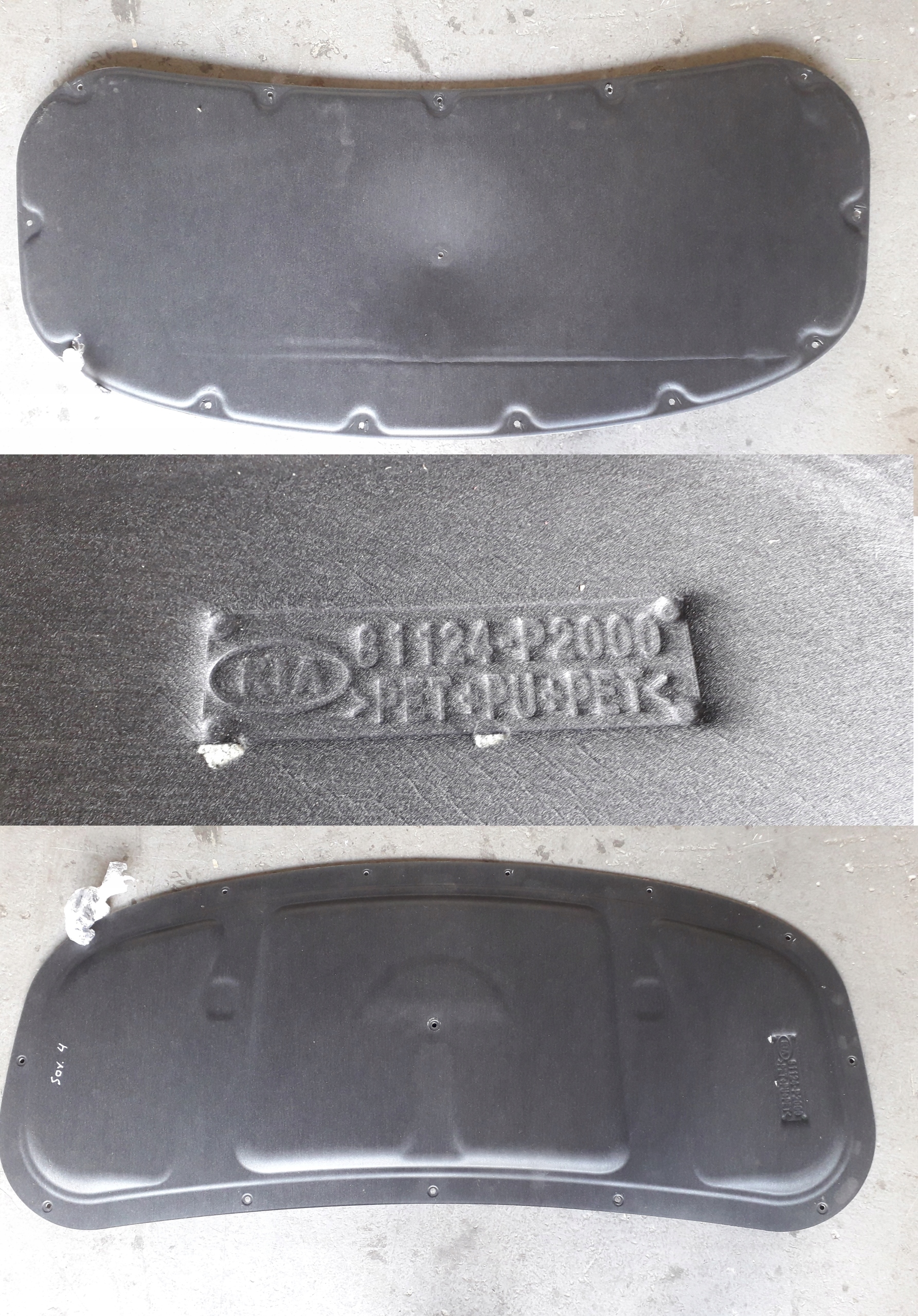 81124-P2000 81124P2000 - KIA SORENTO IV 2020-ЗВУКОІЗОЛЯЦІЯ КАПОТА + ЗАПОНКИ