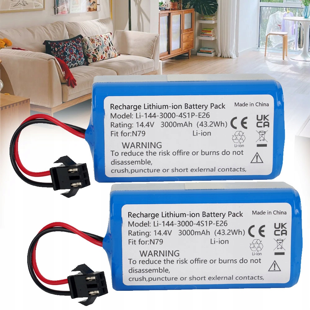 2x Lithium-iontový Akumulátor Pro Eufy Robovac G10 G20 G30 G35 Hybri