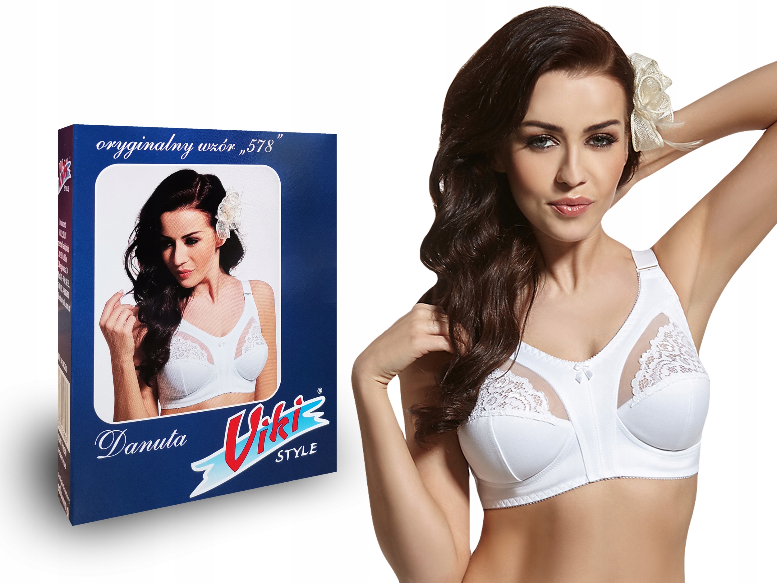 

biustonosz Viki 578 Danuta biały 80G