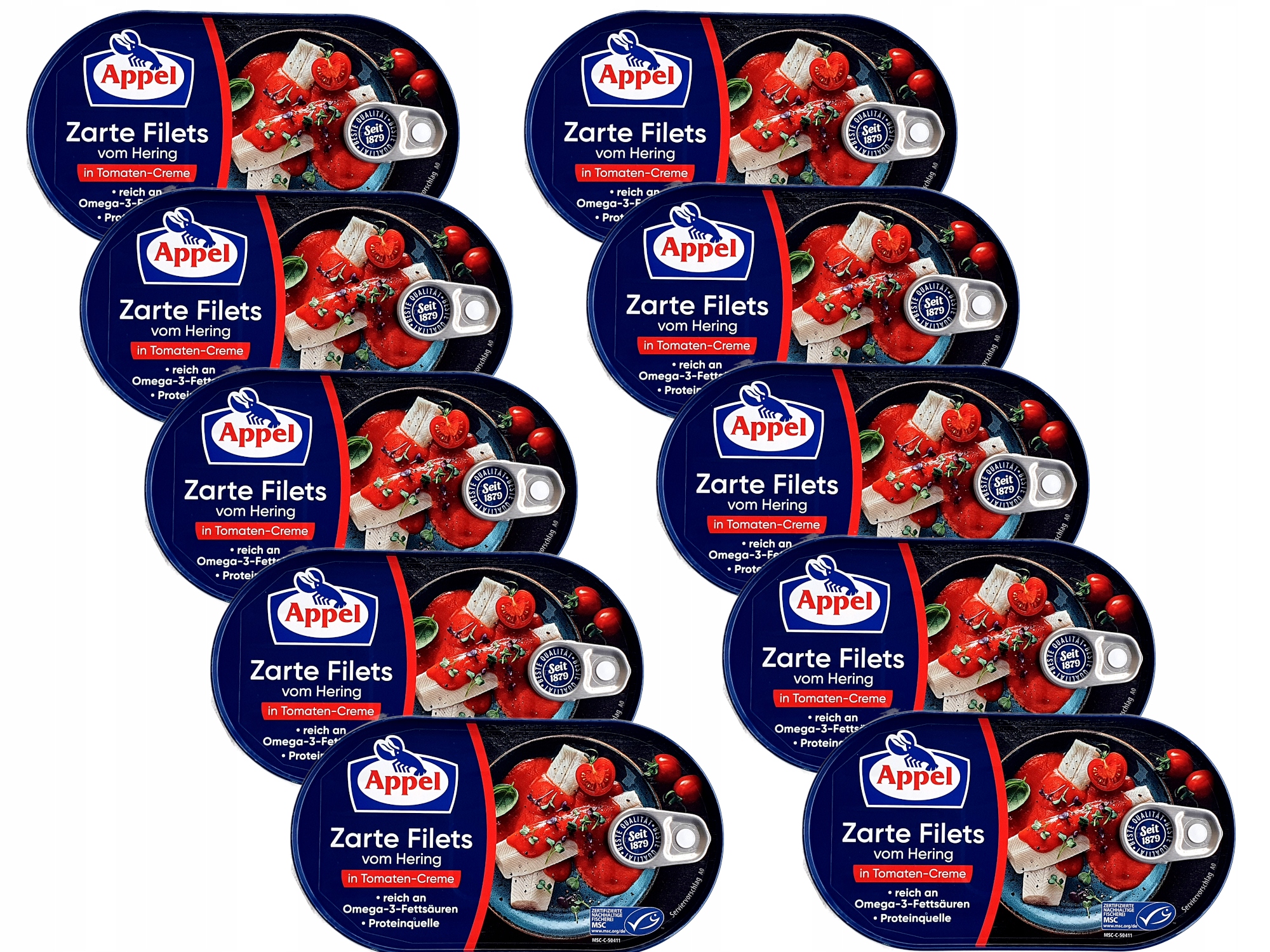 Sleďové Filety Rajče Appel Německé 10 x 200 g