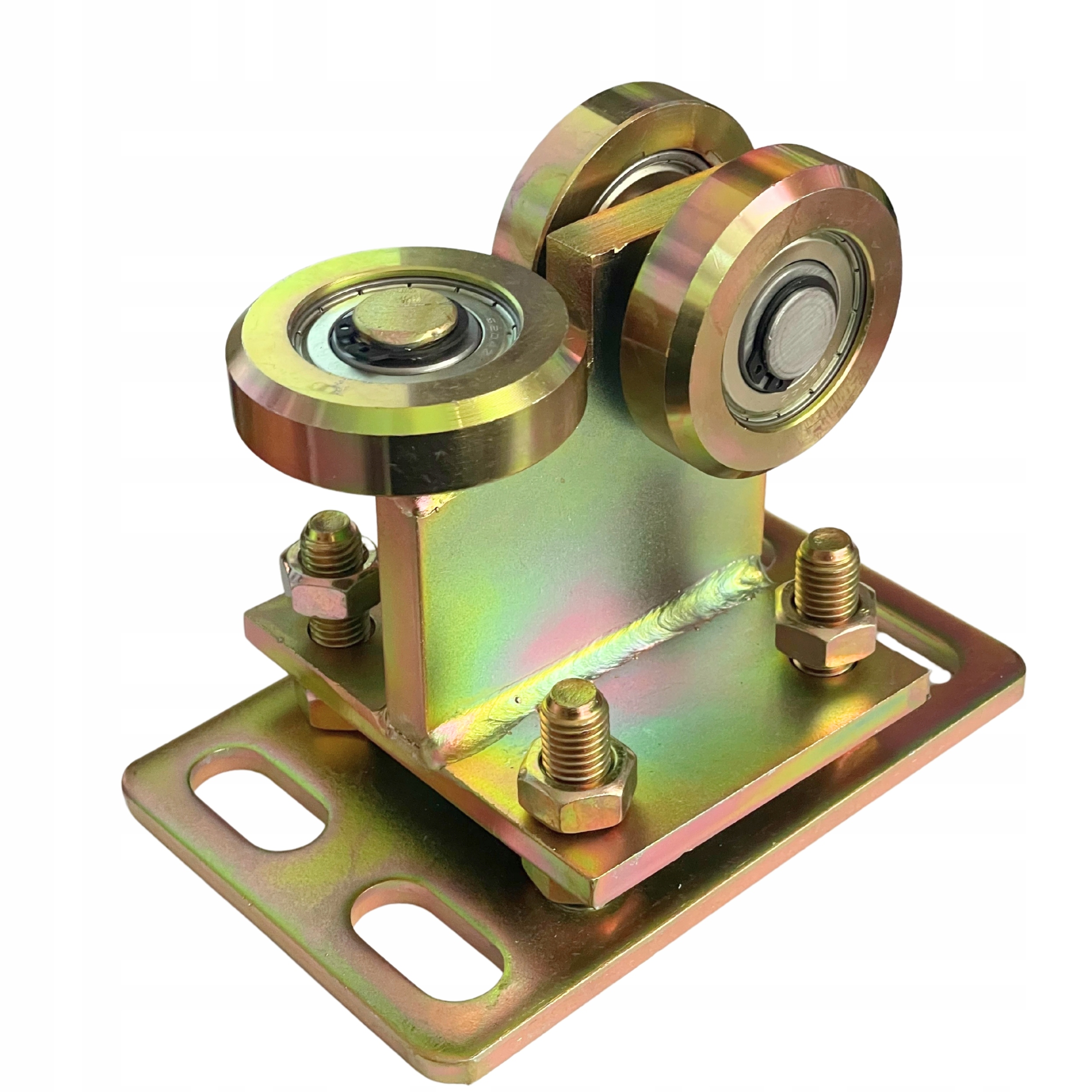 Vozík plotové brány 2+1, kolejová lišta 80x80 mm