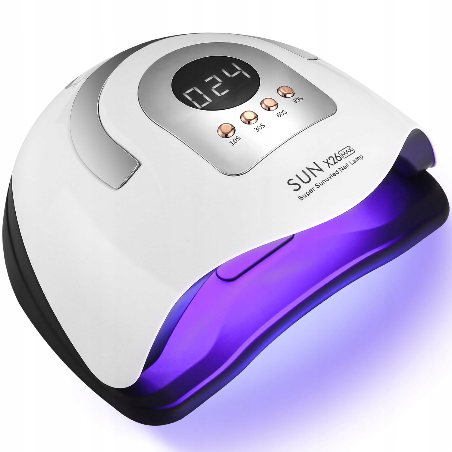 ZAWAER Lampa UV Do Paznokci 380W 81 Diody Czujnik Automatyczny Wyświetlacz