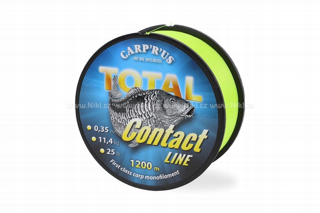Carp R Us Total Contact Line žlutá 1200m, 0,30mm 9,1kg/20lb