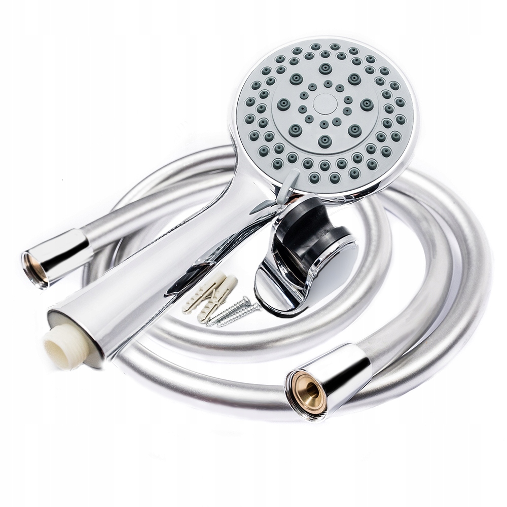 ZESTAW PRYSZNICOWY SŁUCHAWKA 5F + WĄŻ FLEX+ UCHWYT