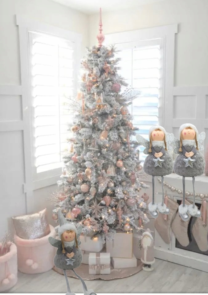 ŚWIĄTECZNA LALECZKA ANIOŁEK 50CM DEKORACJA OZDOBA Motyw Aniołek