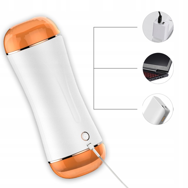 MASTURBATOR MĘSKI SZTUCZNA POCHWA WAGINA USTA SEX ZABAWKI 10 TRYBÓW Wyrób medyczny nie