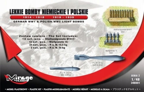 Mirage 248001 1:48 Lekkie Bomby Polskie Niemieckie
