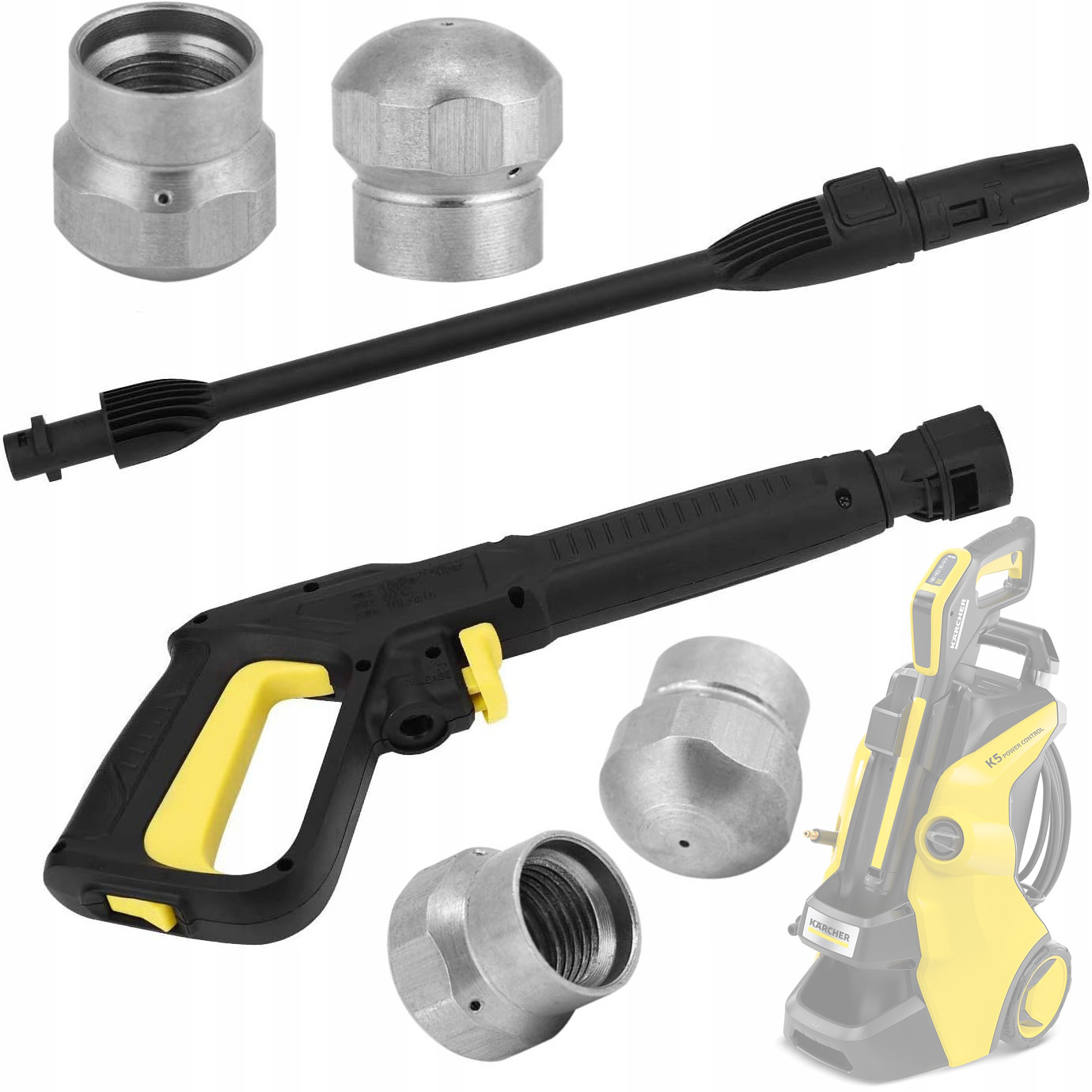 Sada Pistole Lanka Rotační Tryska 040 1+3 Click Connect Pro Karcher K2-K7