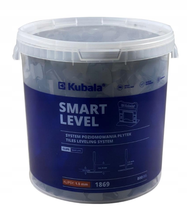 Klipsy Smart Level 1.5 MM 800 Ks Kubala 1869