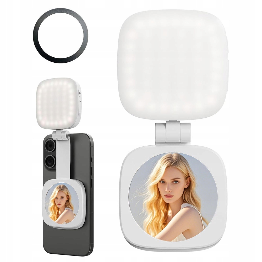 Lampa Led Lusterko na Magnes do Telefonu MagSafe Zdjęcia Selfie Vlog C140