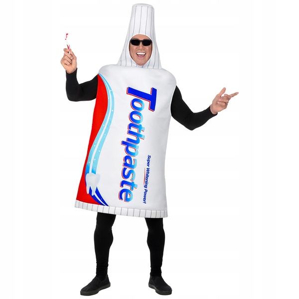Kostým Kombinéza Pasta Zubní Pasty Tuba M/L