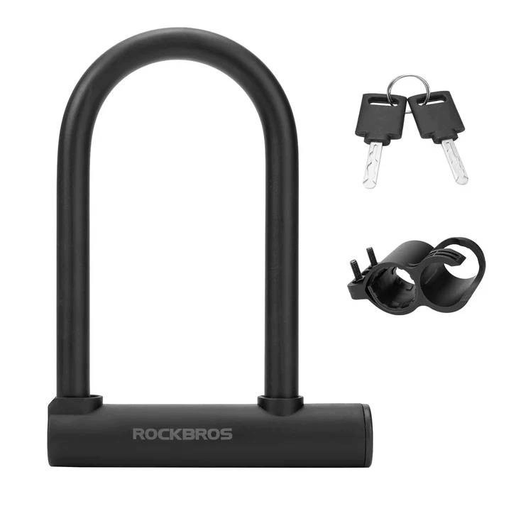 Rockbros Zapięcie Rowerowe U-lock Zabezpieczenie Antykradzieżowe Stal Węglo