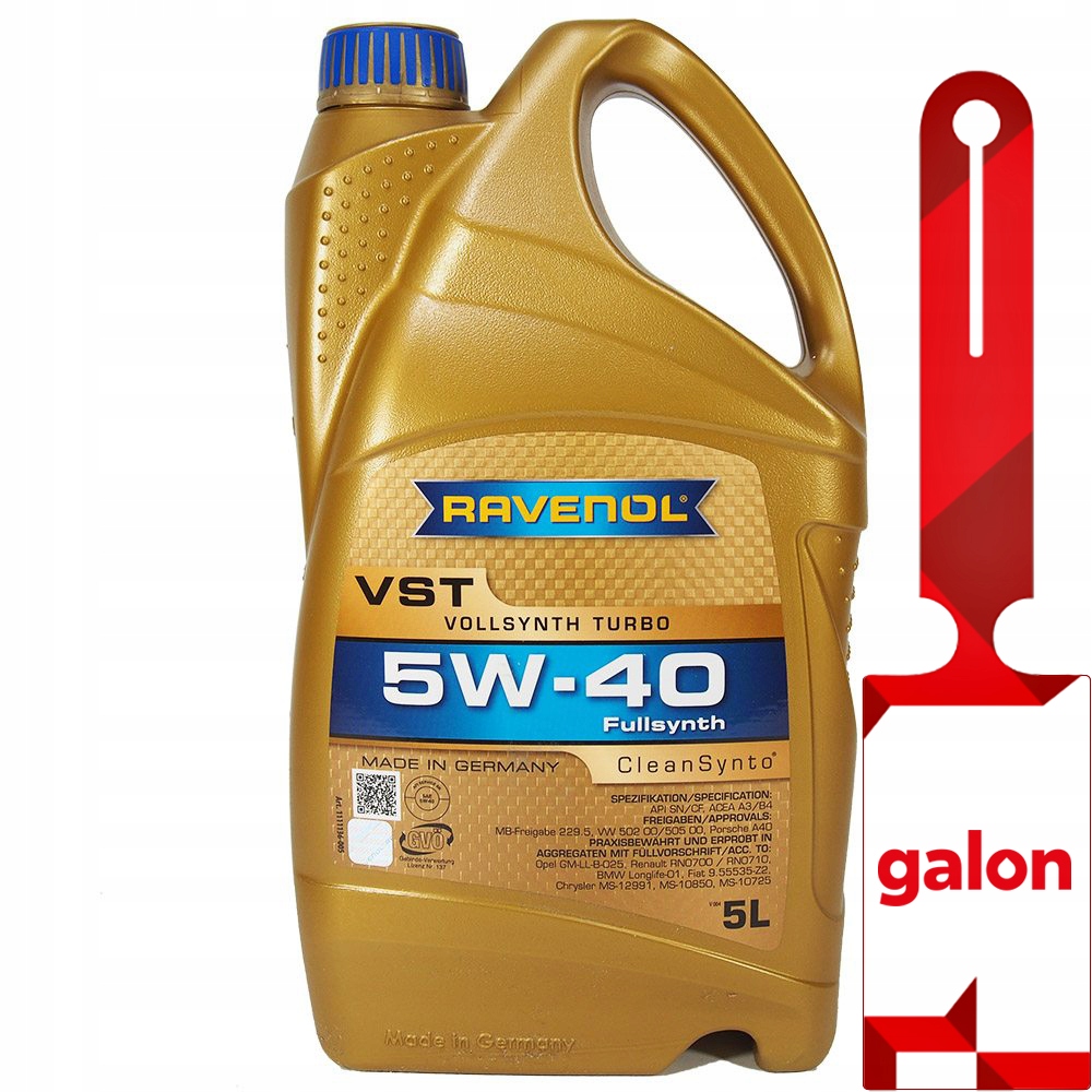 Ravenol Vst 5W40 CleanSynto Usvo 5L syntetyczny olej silnikowy