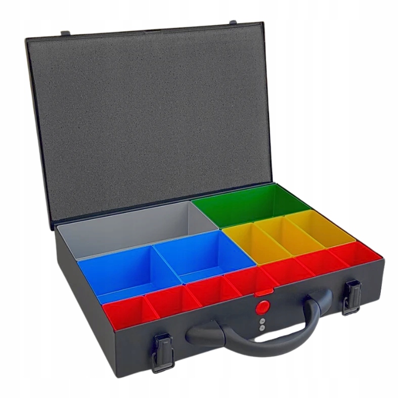 Kovová kazeta 390x280x70 mm se 14 nádobami